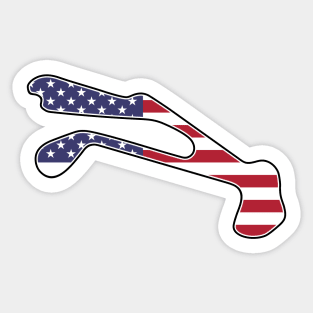 Barber Motorsport Park [flag] Sticker